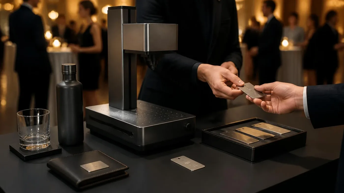 Example of event engraving and live personalization
